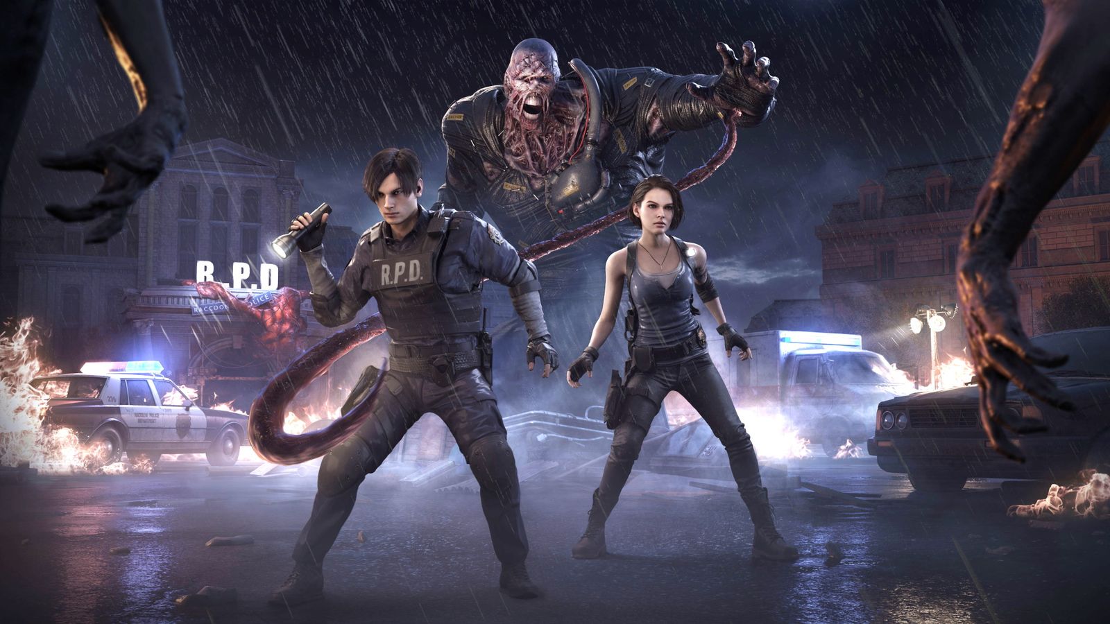 Nemesis, Jill Valentine and Leon S Kennedy in Dead by Daylight
