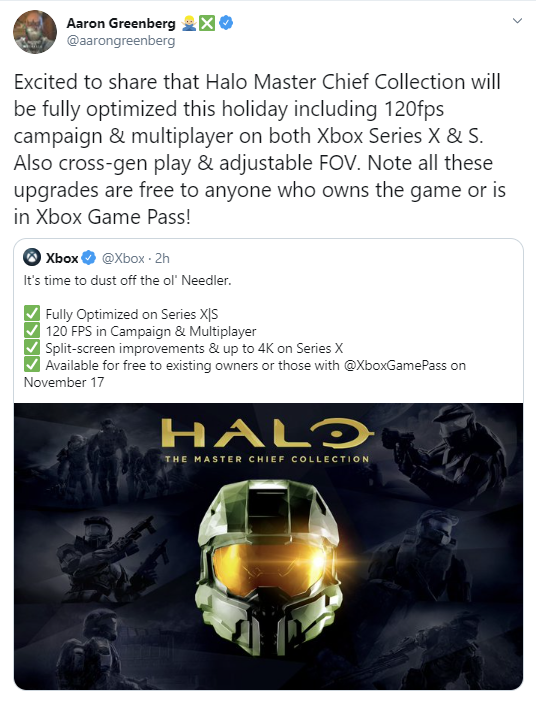 Xbox Series X, S will see optimized Halo: The Master Chief