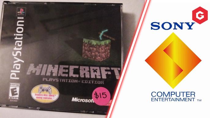 An image of Minecraft on the PS1.