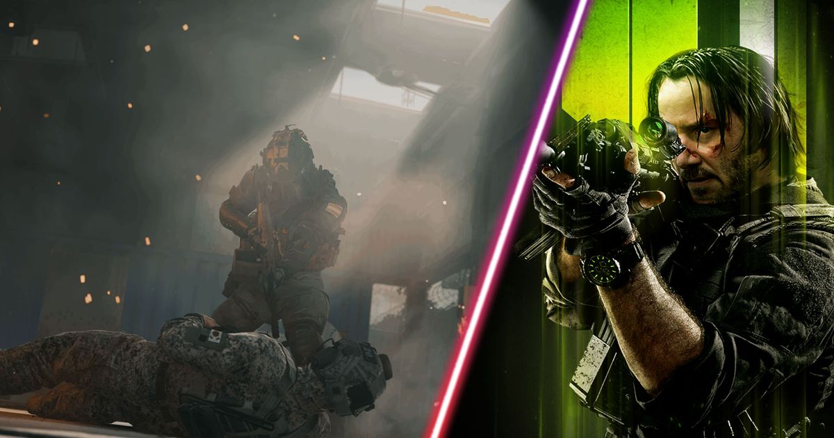 John Wick as Modern Warfare 2 character and downed Modern Warfare 2 soldier