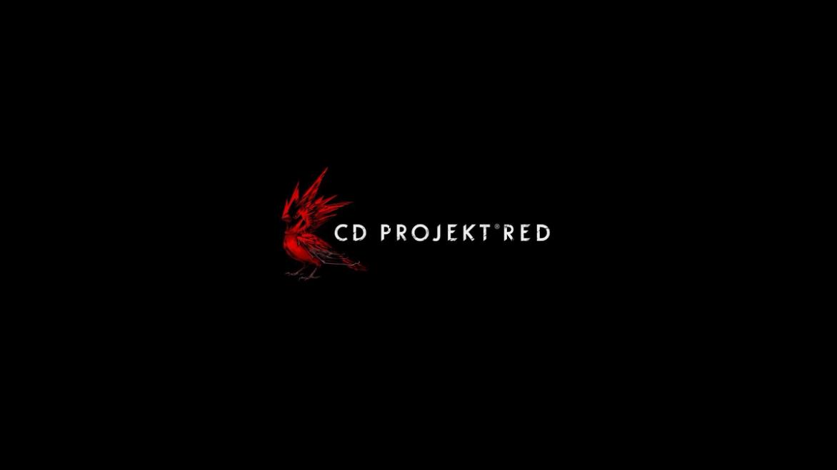 cd projekt red title and logo on black background