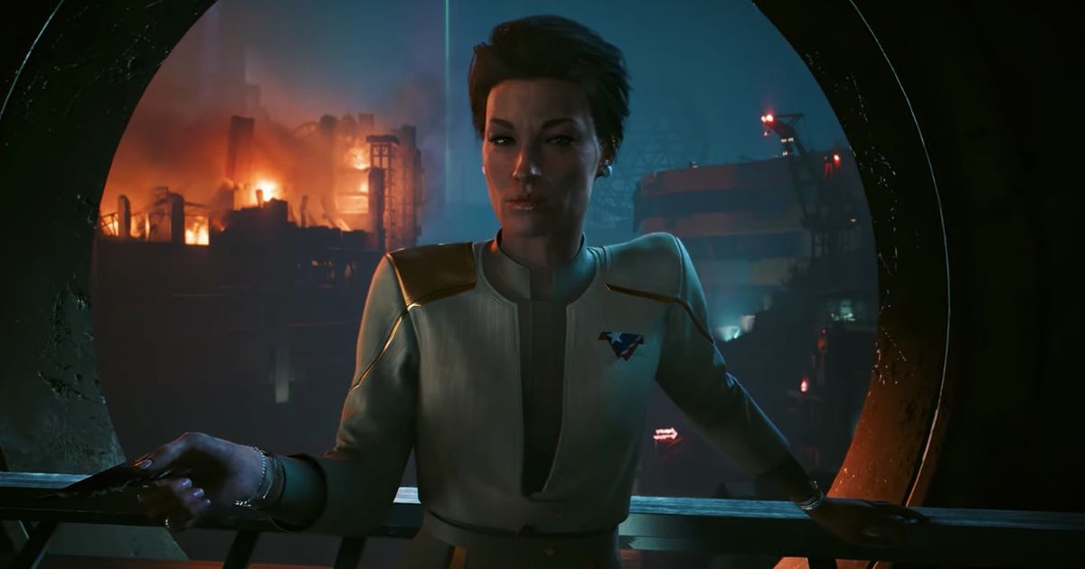 Image of a new character in the Cyberpunk 2077 Phantom Liberty expansion.