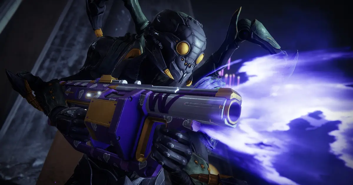 Destiny 2 character using a power weapon