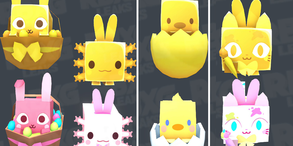 A handful of new pets for the PSX Easter 2023 event in Roblox.