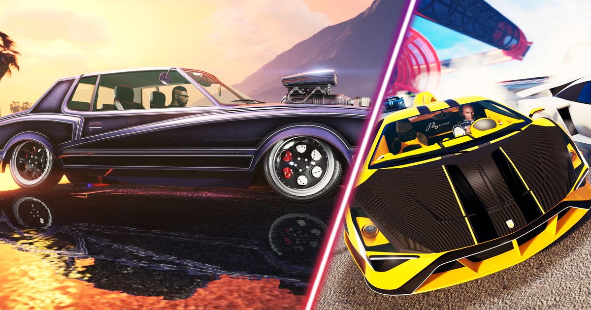 Some customised cars in GTA 5.