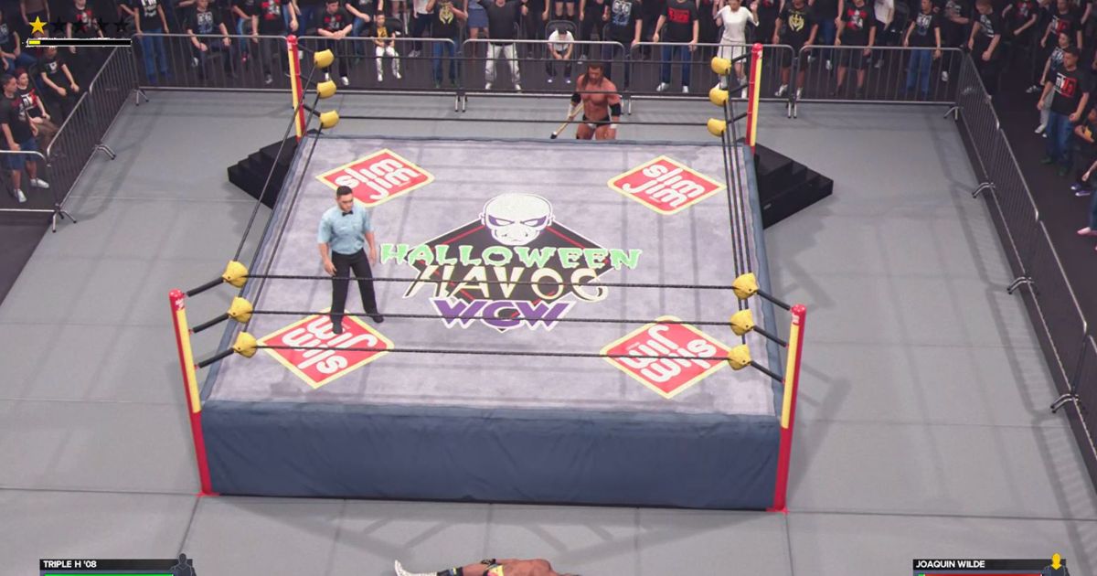WWE 2K24 WCW Halloween Havoc ring
