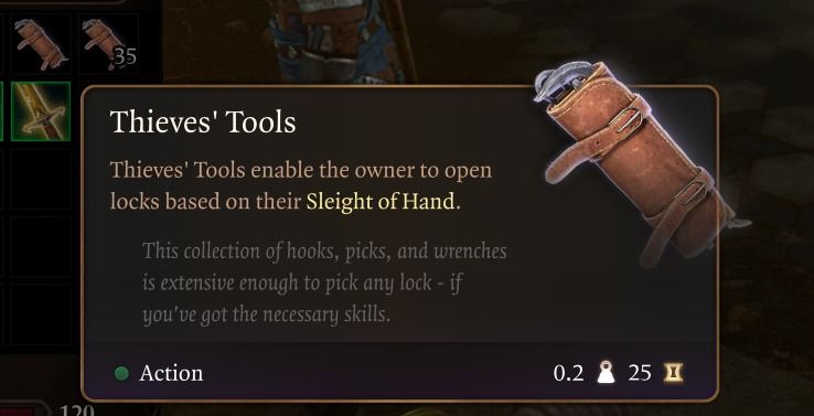 Baldur's Gate 3 Thieves' Tools