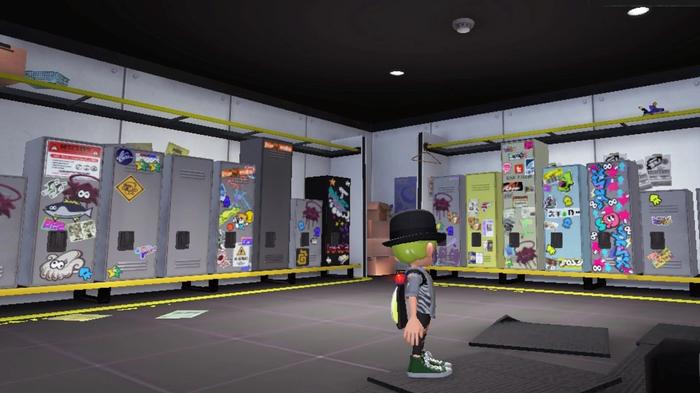 Some locker colours and sizes in Splatoon 3