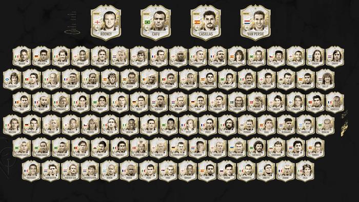 Image of various icons in FIFA 22.