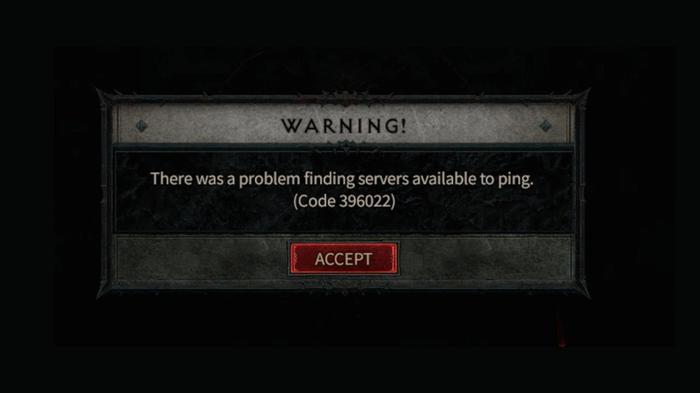 error code message in Diablo 4.