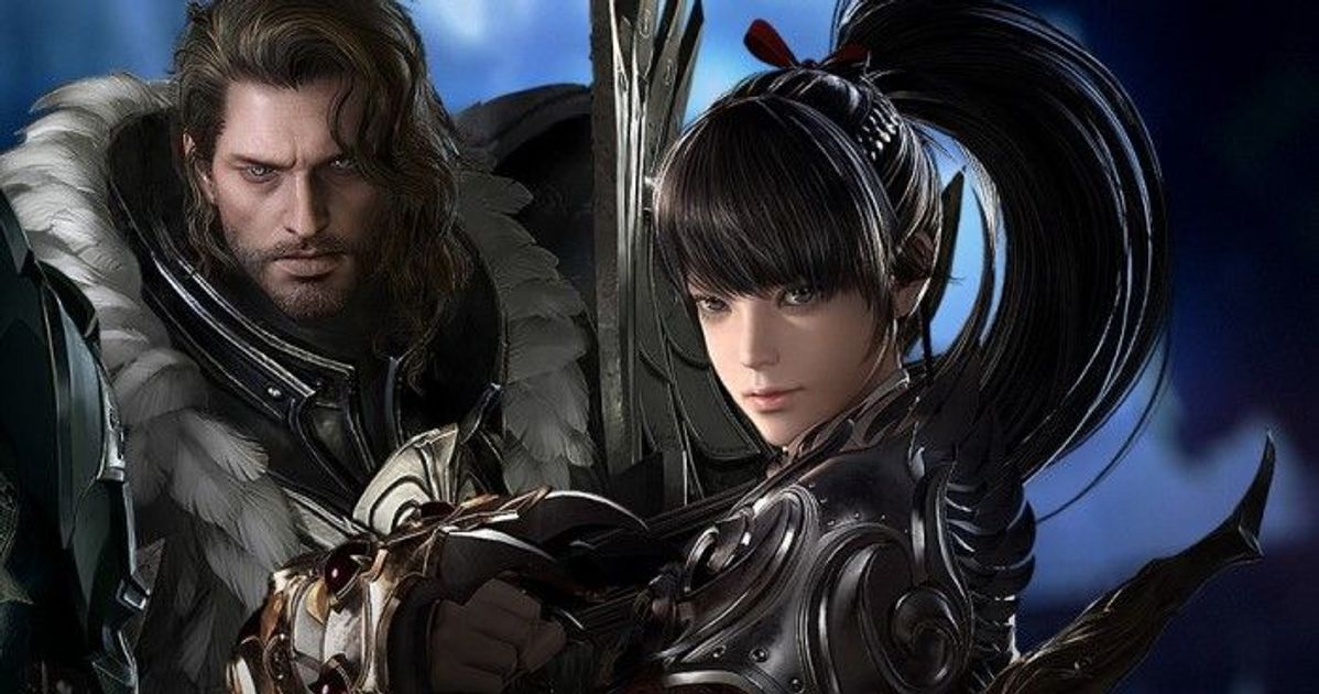 Two characters in Lost Ark.