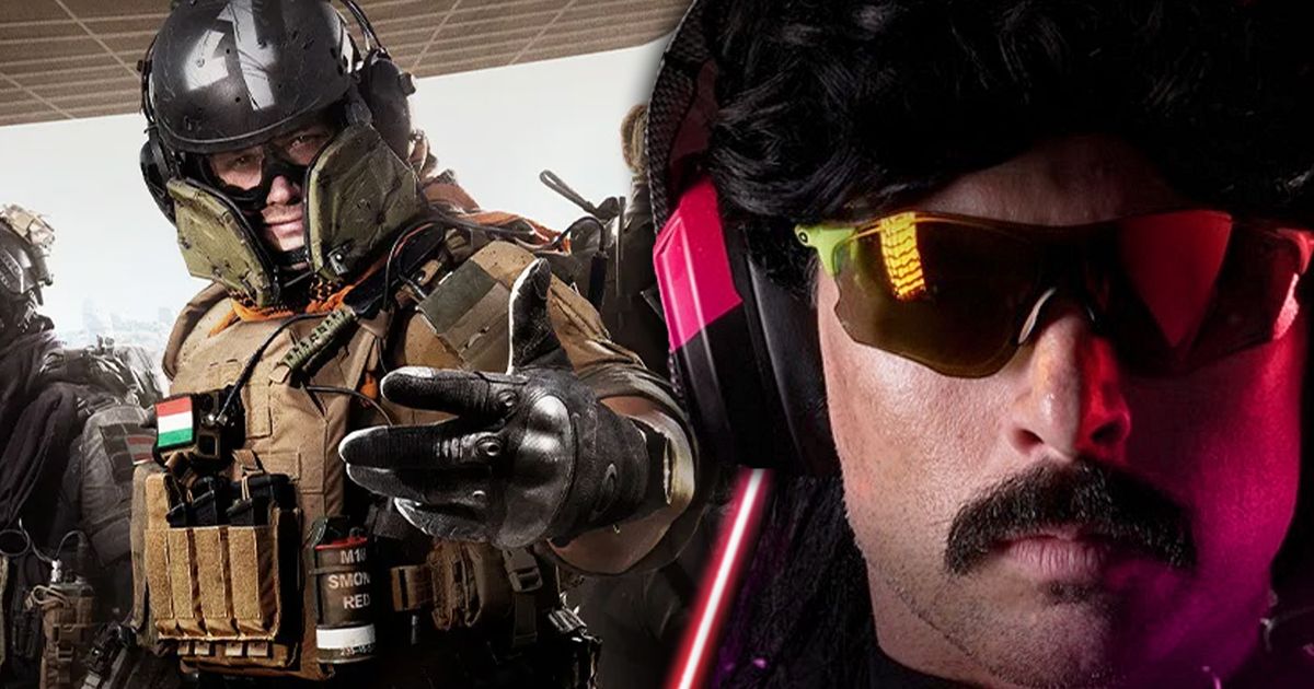 Warzone 2 player and Dr Disrespect wearing glasses