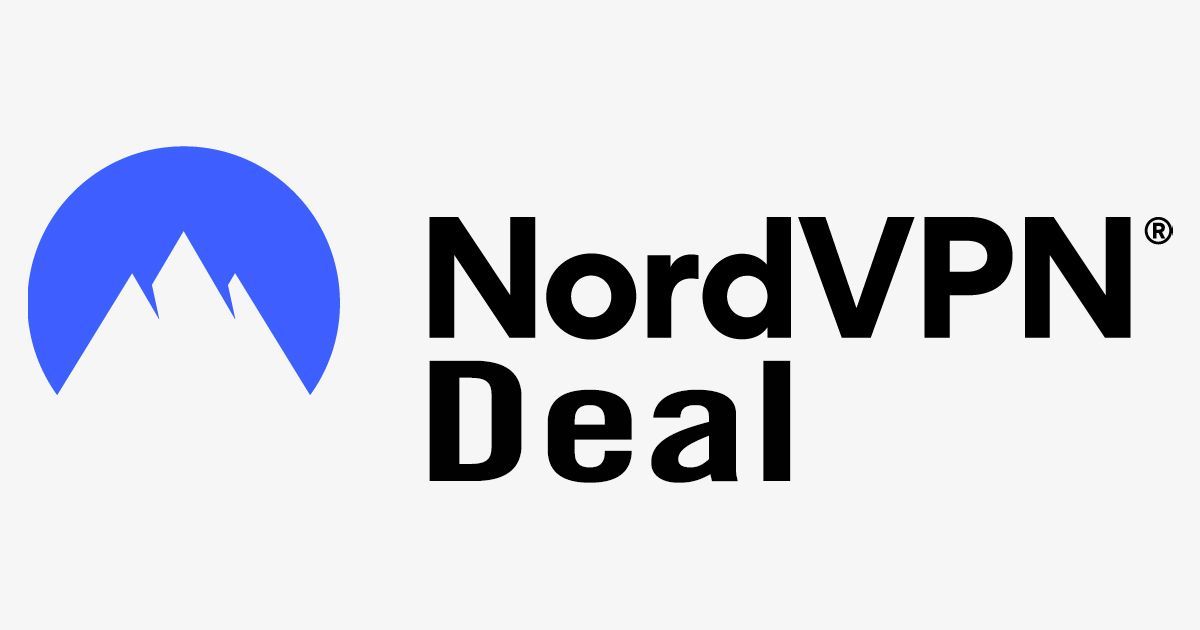 NordVPN logo in black and blue with "Deal" below it. 