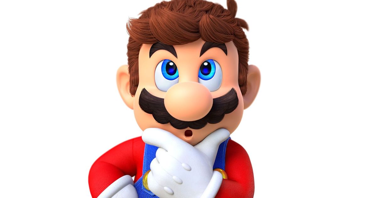 Super Mario thinking 
