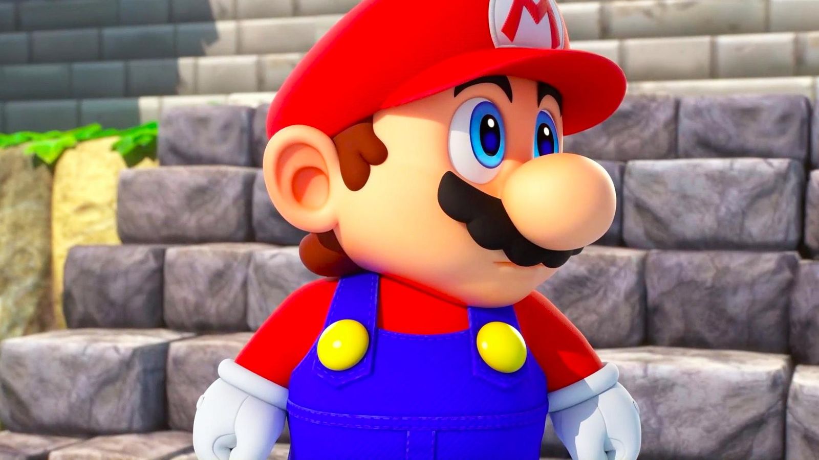 Mario looking off into the distance