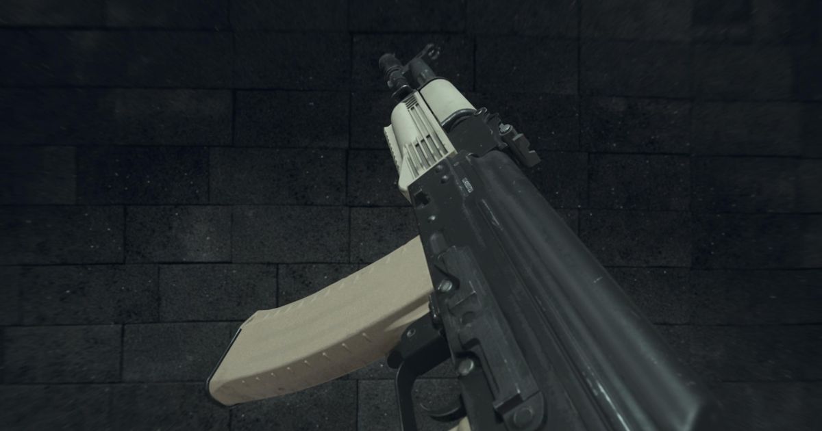 Modern Warfare 3 Kastov 545 assault rifle with grey wall in background