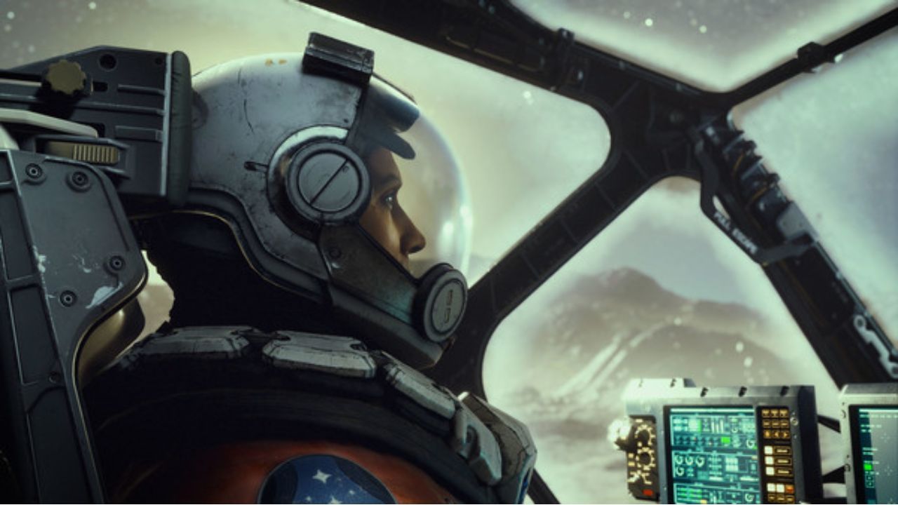 Starfield: The cosmonaut in the starship