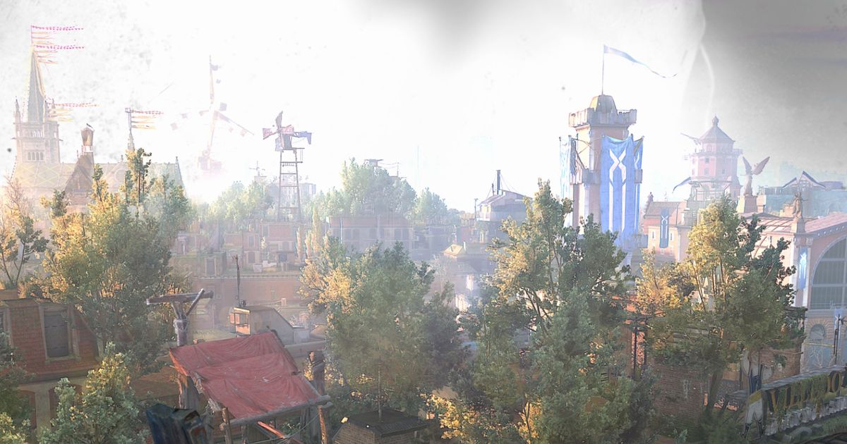 Dying Light 2 View of Old Villedor from Hakon's safe zone