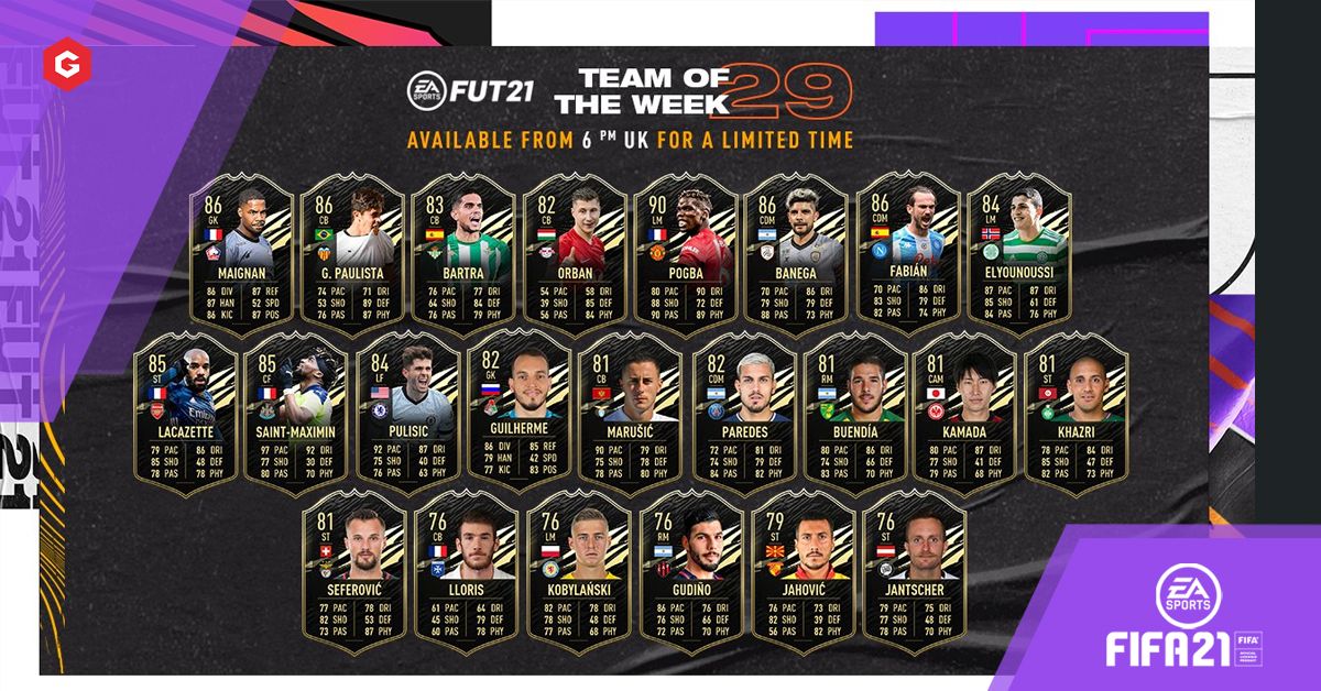 FIFA 21 TOTW 29 COUNTDOWN Full Squad Arrives What If Upgrades