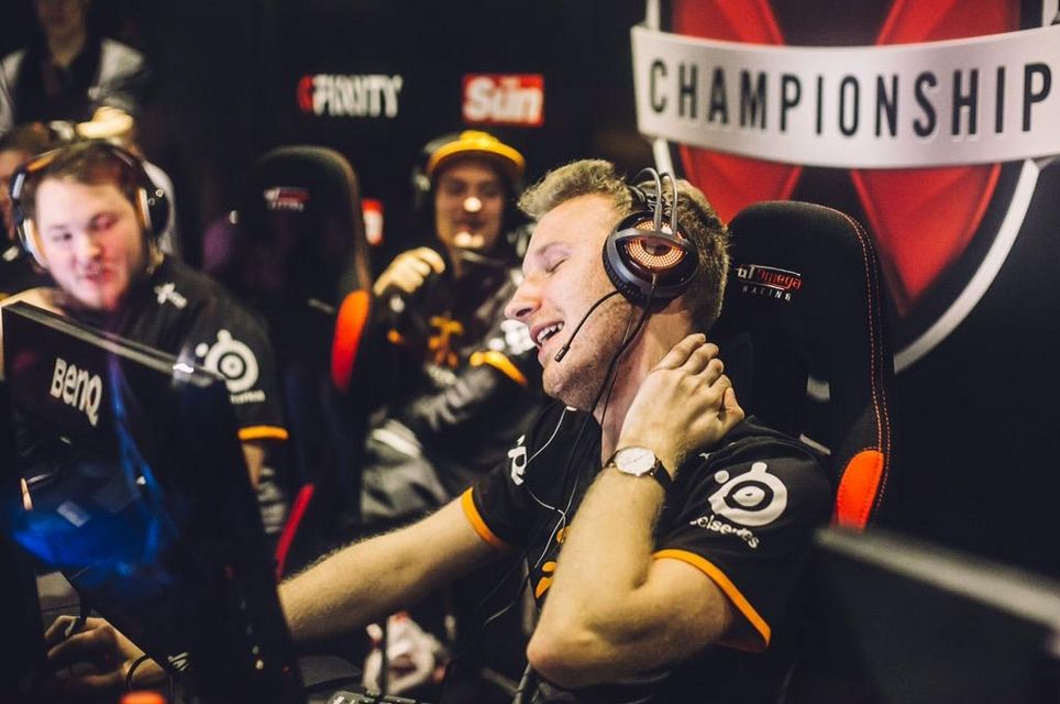 FNATIC competed for $50,000 in the Gfinity Arena booths.