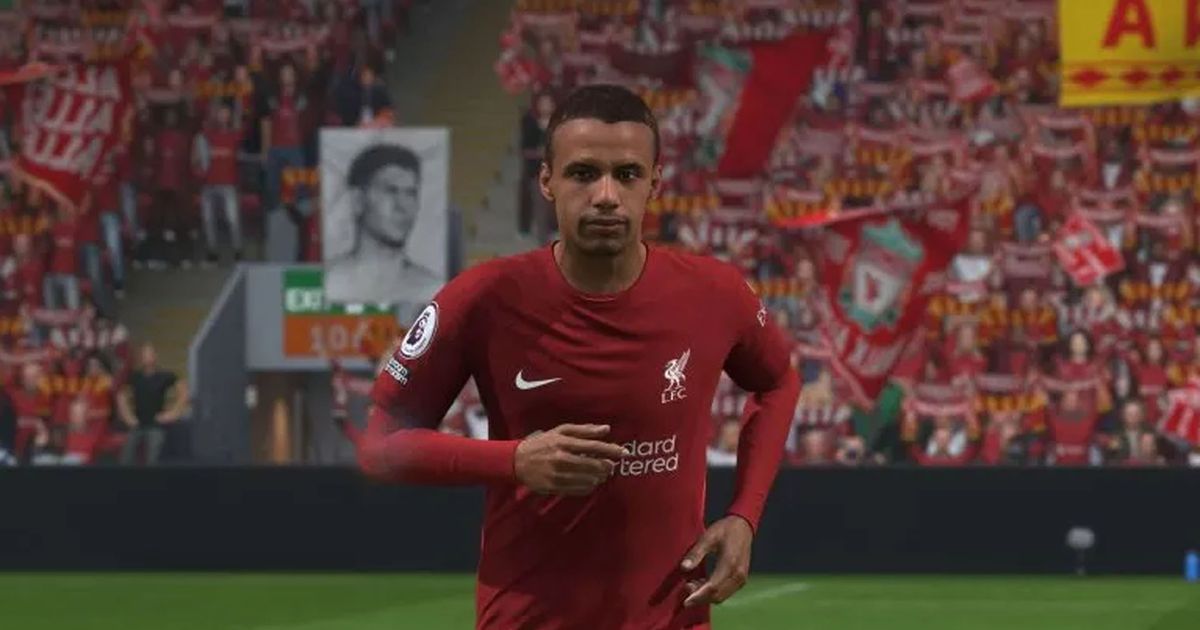 EA Sports FC 24 Joel Matip wearing Liverpool jersey
