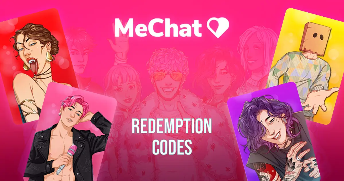 Image of a host of 2D animated love interests in MeChat.