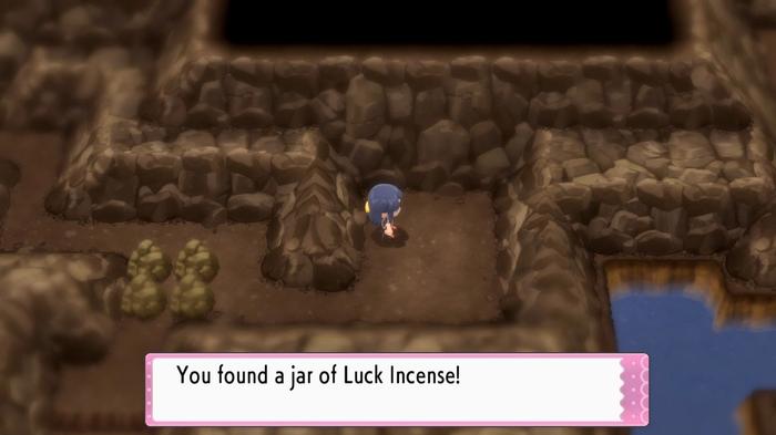 A Pokémon Trainer has found a jar of Luck Incense along the Ravaged Path of Route 204 in Pokémon Brilliant Diamond and Shining Pearl.