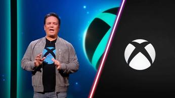 Microsoft Gaming CEO Phil Spencer next to the Xbox logo.