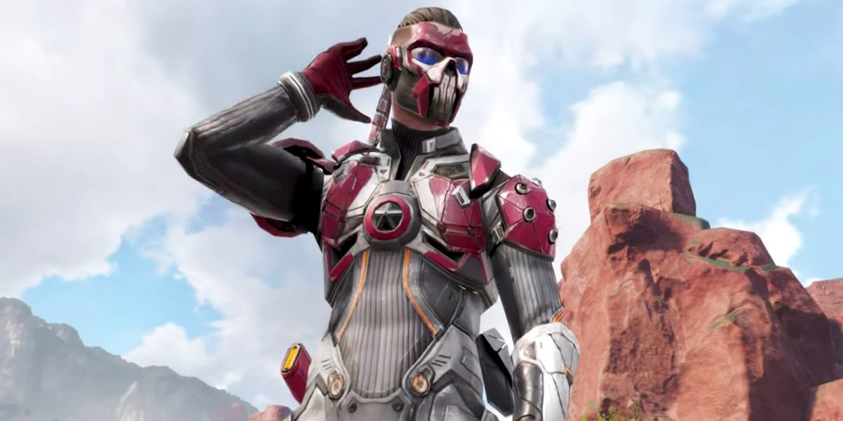 Image of the Fade Apex Legends character standing in front of a rock