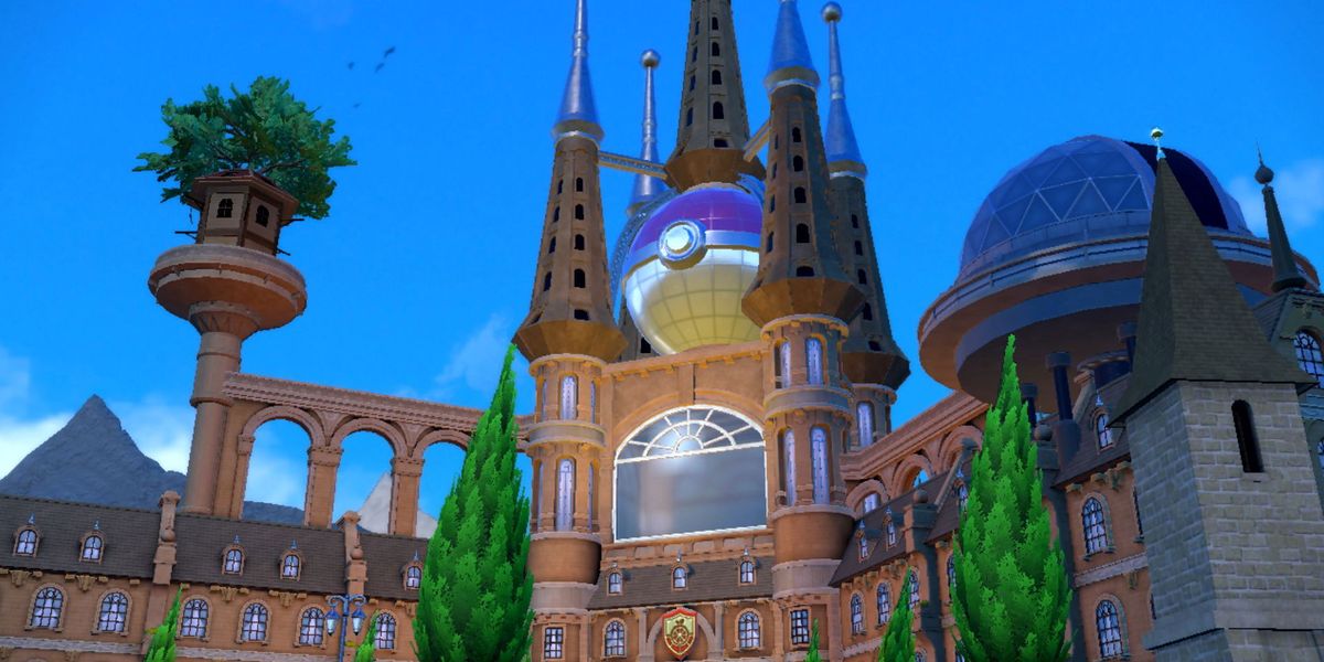 A Paldean cathedral in Pokemon Scarlet and Violet