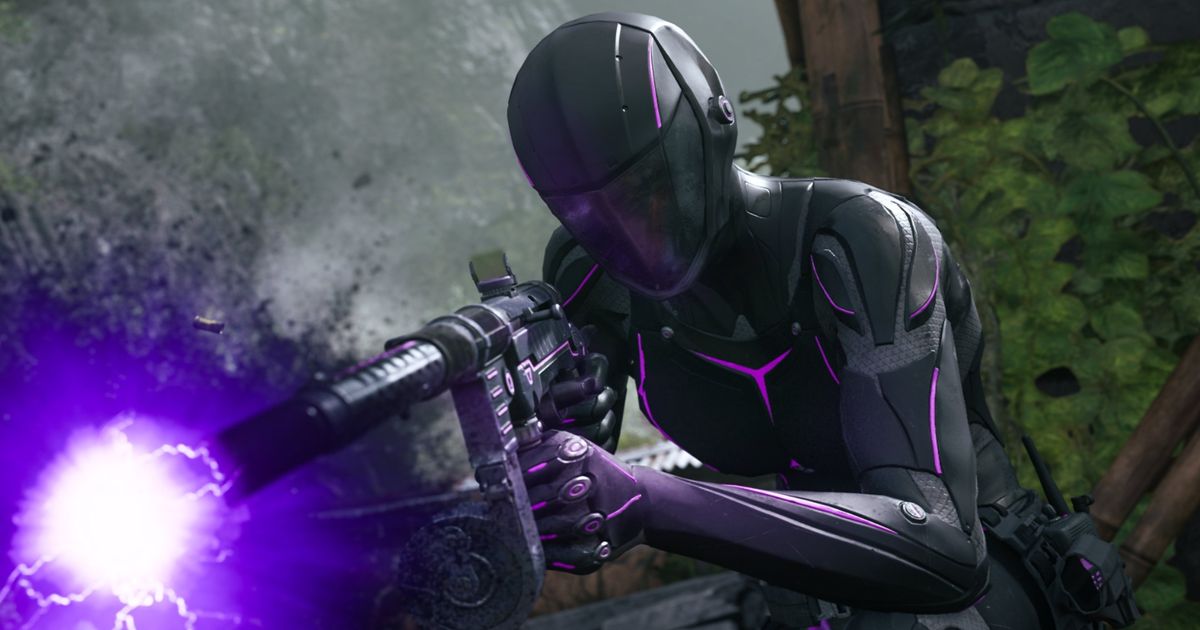 Image showing Violet Stealth Skin shooting purple tracer rounds
