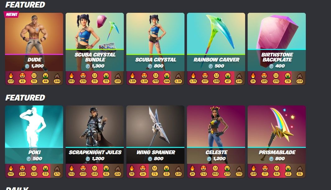 You need to manually add all the skins to your wishlist to work out how much your Fortnite account is worth. 