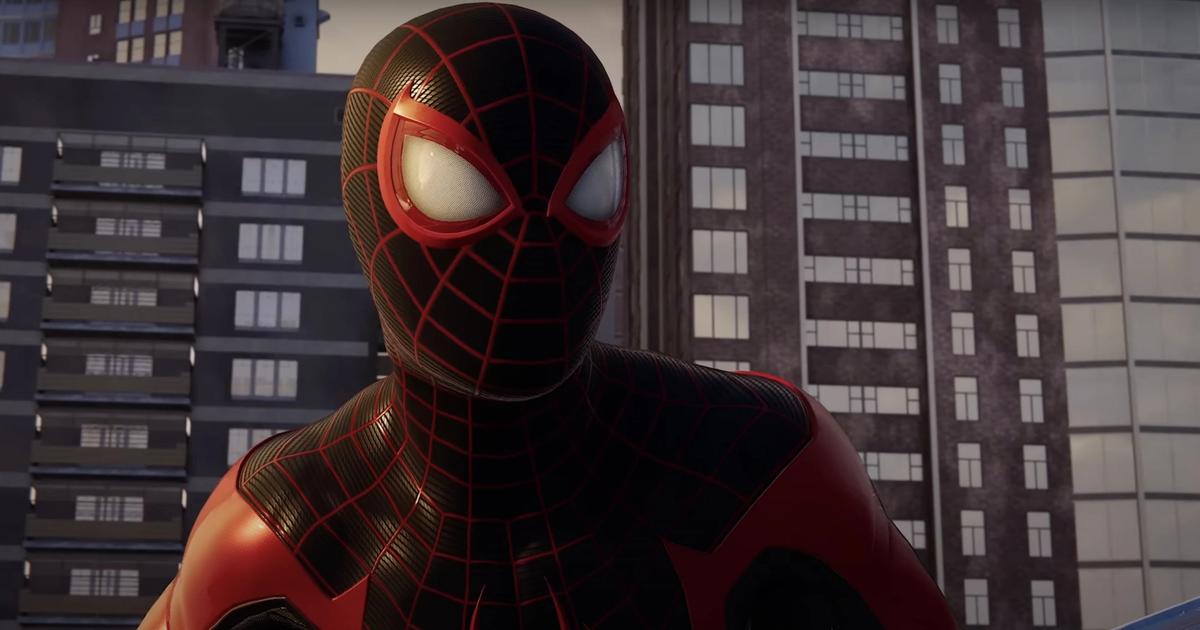 Spider-Man looking off-screen near the viewer