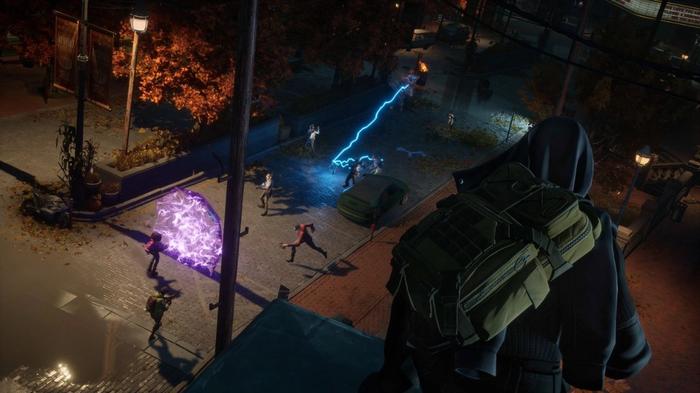 Multiple characters are fighting in Redfall.