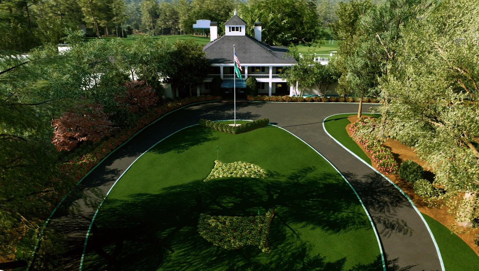the entrance to Augusta national golf course