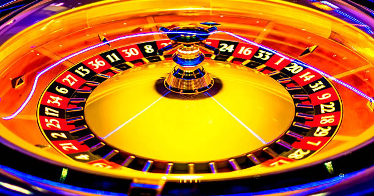 stock image of a roulette wheel