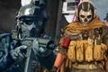 Warzone 2 player holding gun and Ghost
