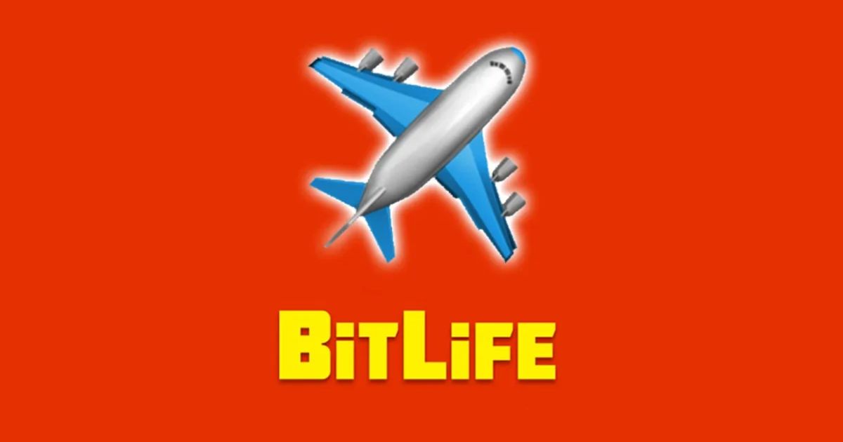 BitLife plane on orange background