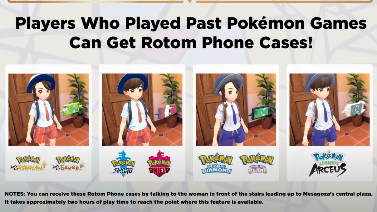 Picture of Rotom Phone cases in Pokemon Scarlet and Pearl