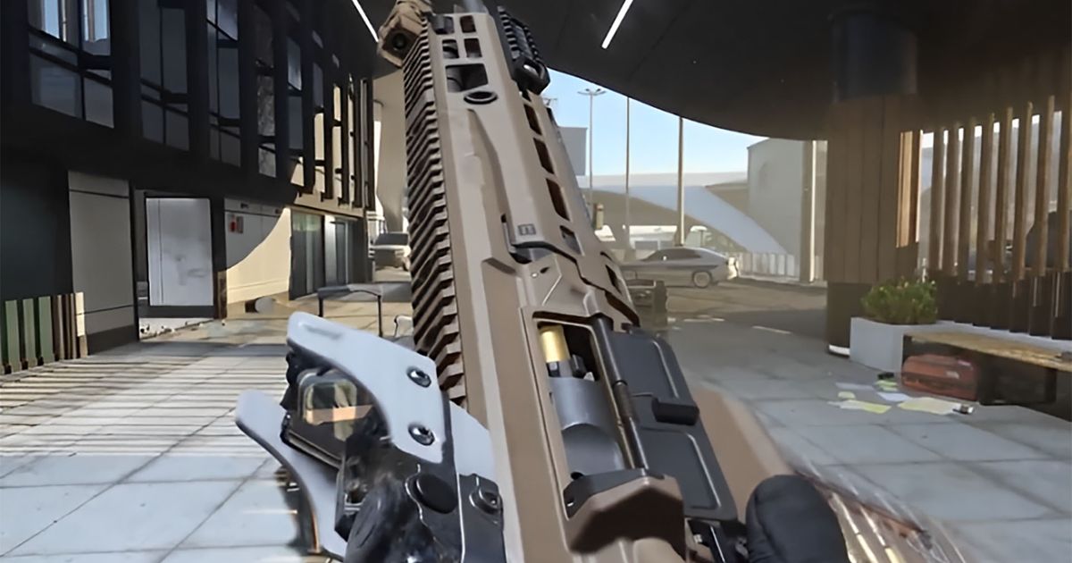 Modern Warfare 3 JAK Glassless Optic equipped onto rifle