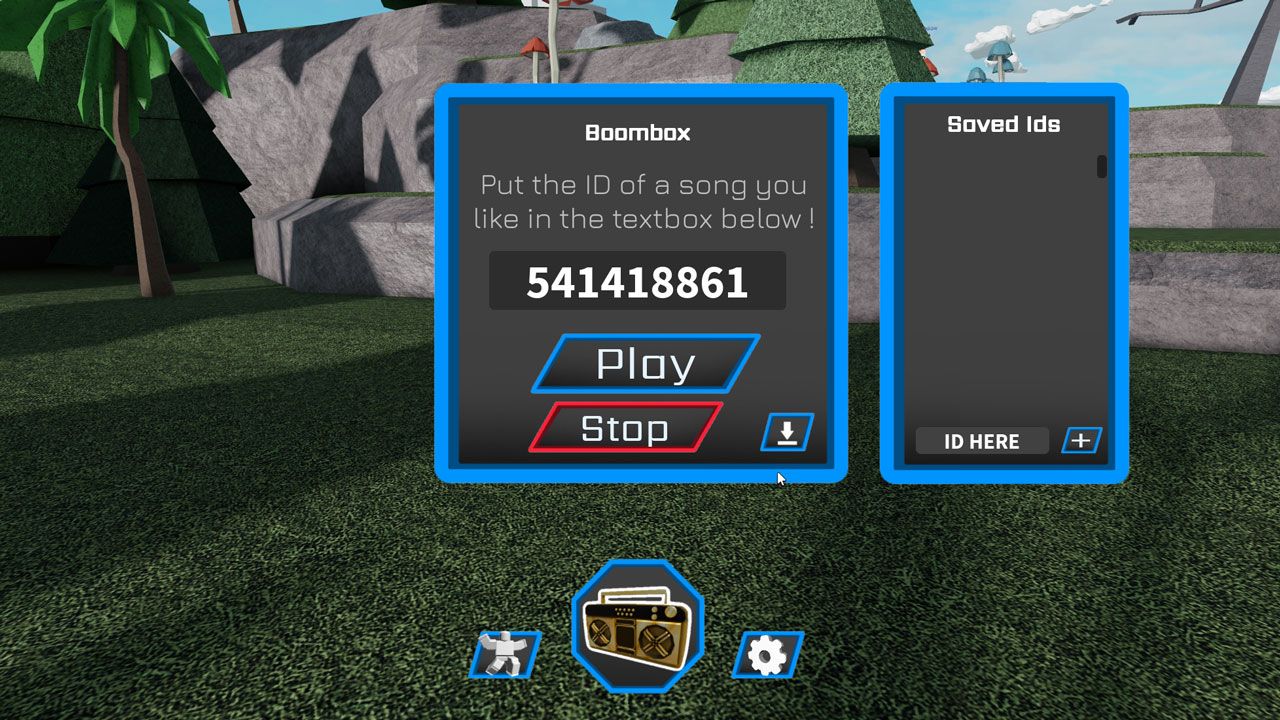 Using Roblox music codes in the Free Radio game on Roblox.