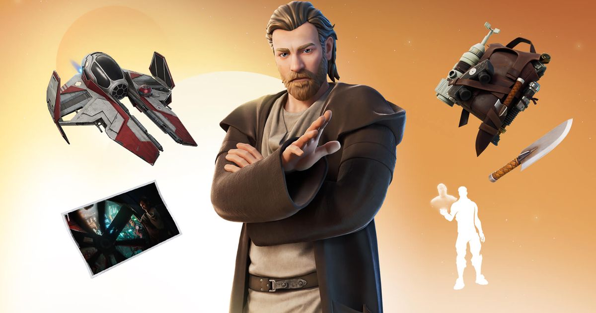 Image of Obi-Wan Kenobi in Fortnite.