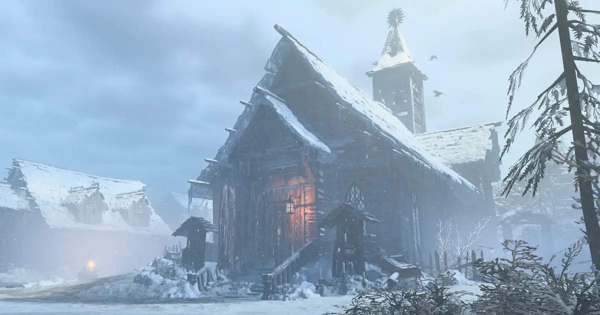 Picture of a church in the Fractured Peaks in Diablo 4