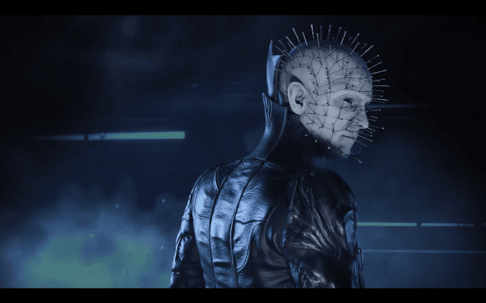Pinhead at 3/4 profile in Dead by Daylight