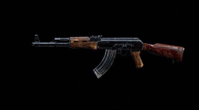 Kastov 762 assault rifle on black background