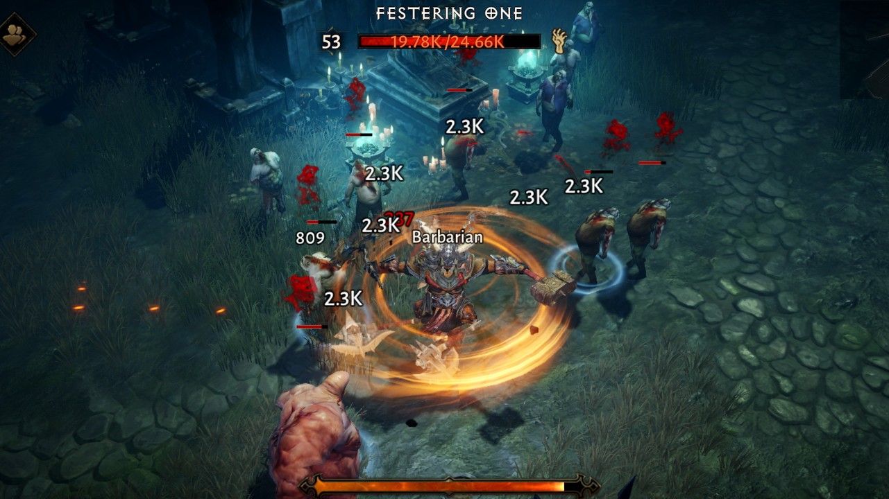 Whirlwind is one of the best skills for a Diablo Immortal Barbarian build.
