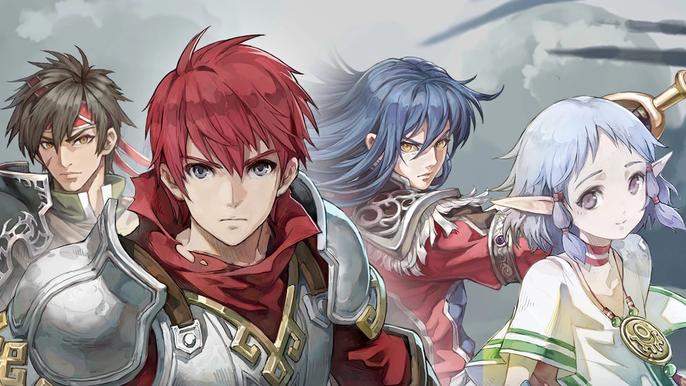 Image of four fighters in Ys Online.