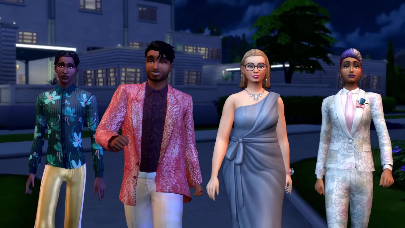 Sims going to prom in High School Years