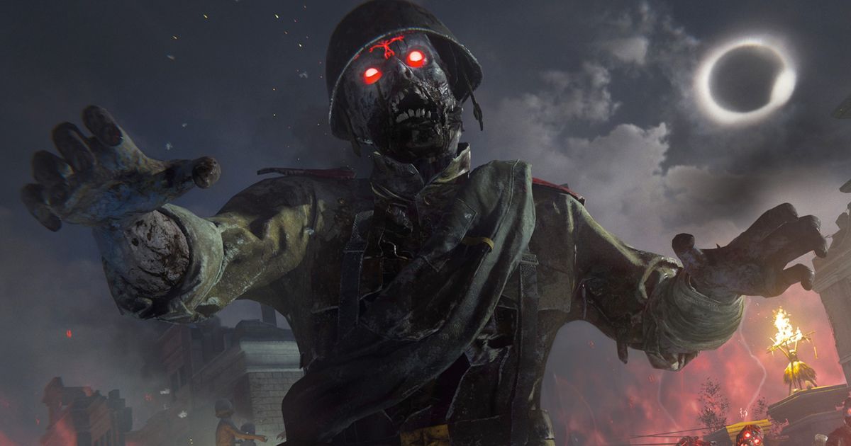 Image of a zombie in Call of Duty: Vanguard.
