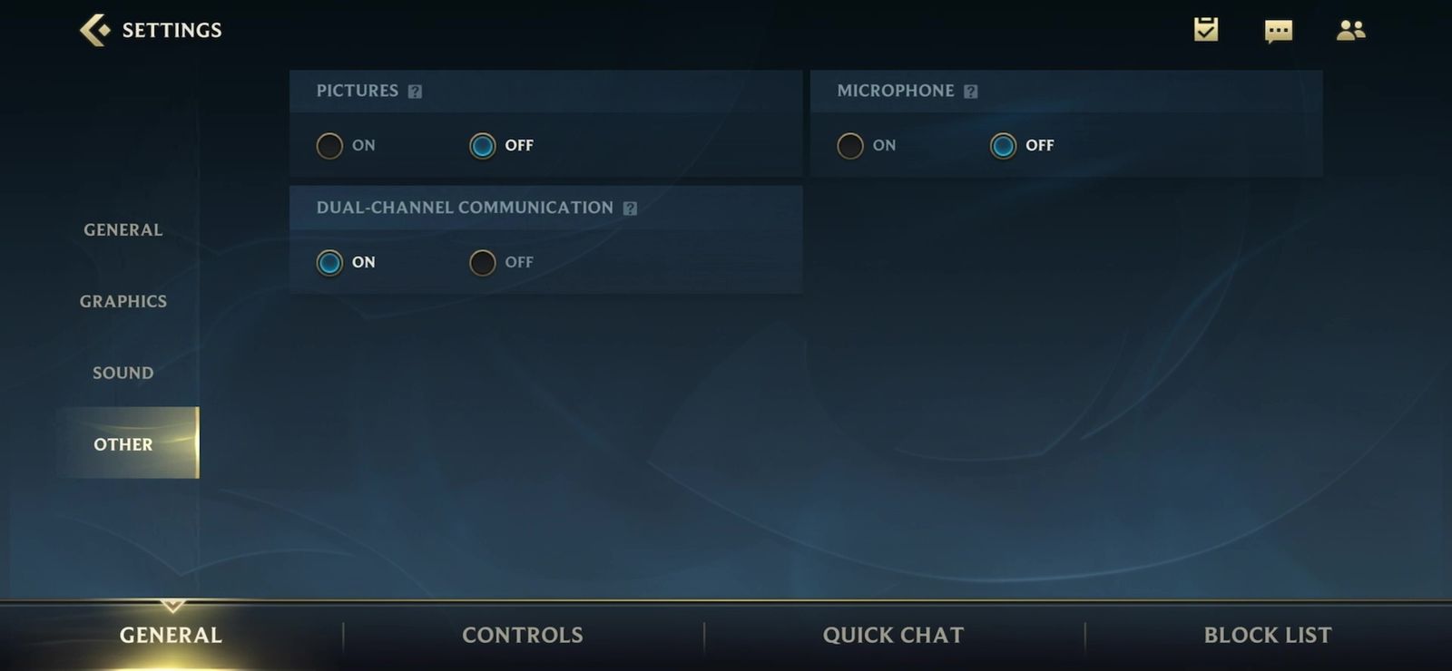 By going into the Settings menu and tapping Other, players can enable the Wild Rift dual-channel communication. 